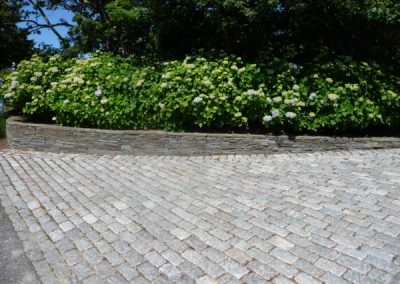 Colonial Wall and Granite Cobble